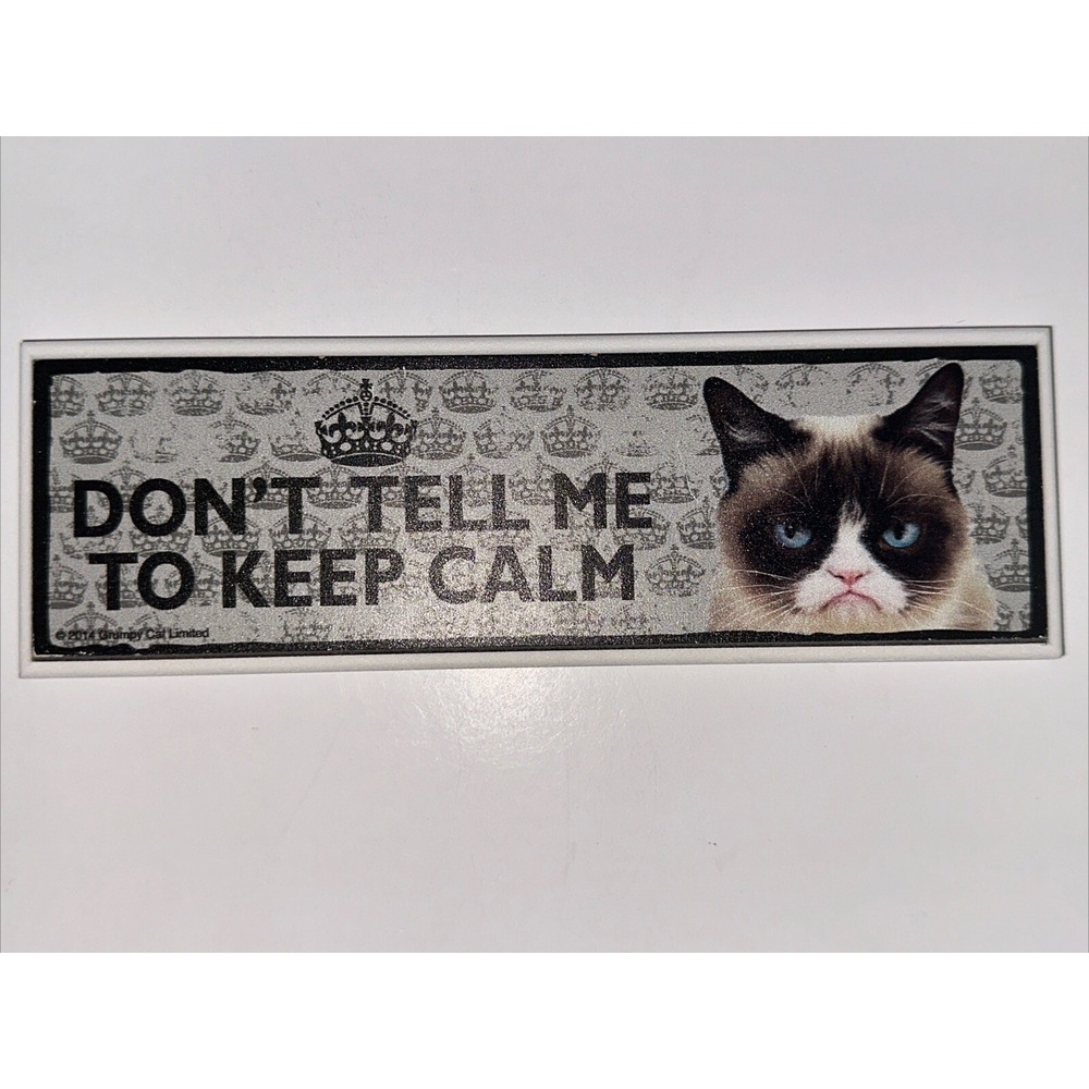 Ganz Grumpy Cat Dont Tell Me To Keep Calm Easel Wall Sign Meme Decor ER000016